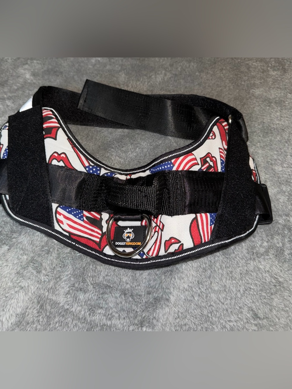 Patriotic Dog Harness XL, Doggie Kingdom, Strong Stylish